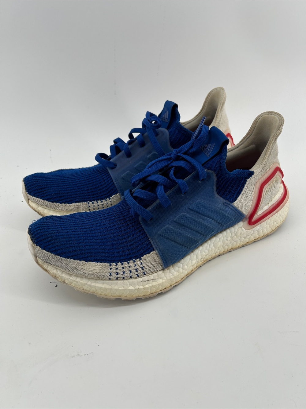 Adidas Mens Ultraboost 19 Cloud White Blue Size 9.5